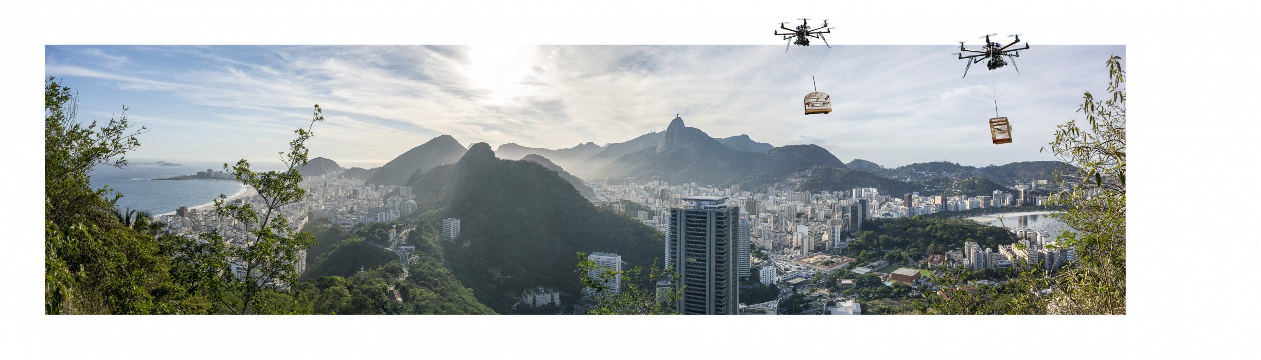 Liberation 4.0 -Rio Panorama I - Collage 40 x 130cm Liberation%204.0%20-Rio%20Panorama%20I%20mit%20wei%C3%9Fer%20Verla%CC%88ngerung