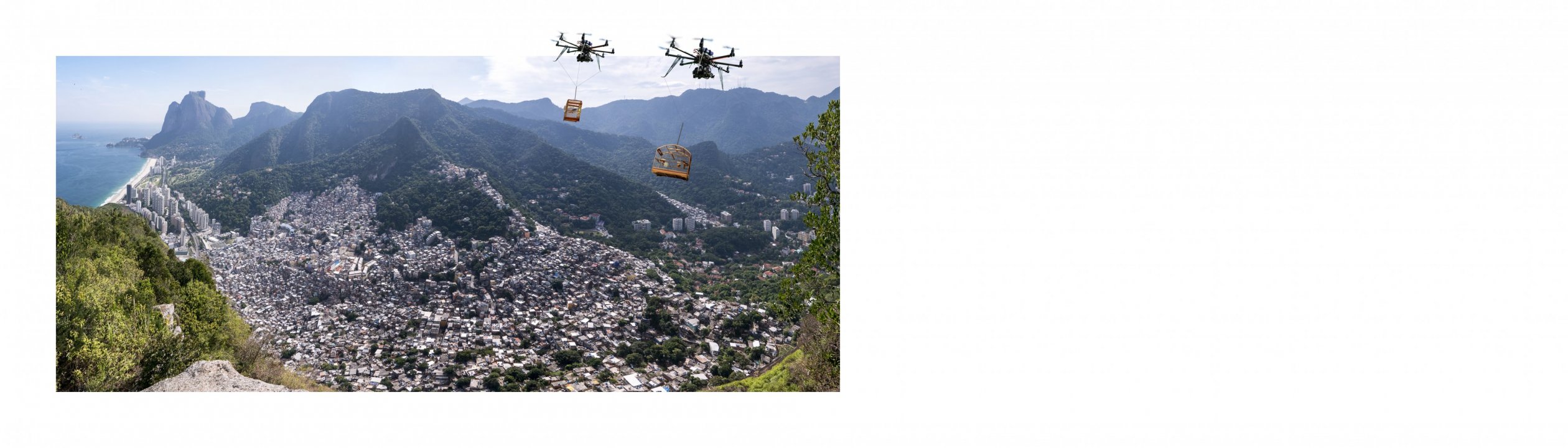 Liberation 4.0 -Rio Panorama III - Collage 40 x 140cm Liberation%204.0%20-Rio%20Panorama%20III%20mit%20wei%C3%9Fer%20Verla%CC%88ngerung%20rechts